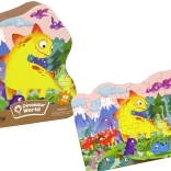Puzzle Dinozaury wulkan 48 elementów