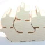 Fauna drewniana łódka naturalna