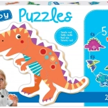 Educa baby puzzle dinozaury 5w1