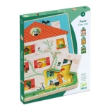 Drewniane puzzle Domek Chez Léo DJECO
