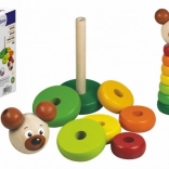 DETOA drewniana piramida miś