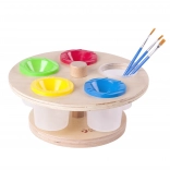 CLASSIC WORLD obrotowy stojak na farby z kubeczkami