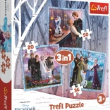 Puzzle 3w1 Kraina Lodu Magiczna Opowieść Trefl
