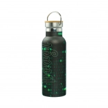 Termobutelka z bambusową zakrętką