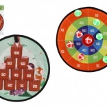 Dwustronna tarcza na rzep z piłeczkami 34 cm