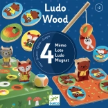 Djeco zestaw 4 gier Ludo Wood