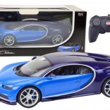 Bugatti Chiron zdalnie sterowany model auta w skali 1:14 niebieski