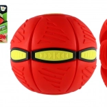Dysk–piłka 2w1 plastikowy czerwony 22 cm