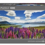 Panoramiczne puzzle 1000 elementów – jezioro Tekapo