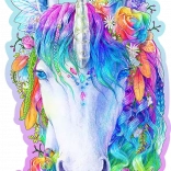 Drewniane puzzle stylowy jednorożec 150 elementów WOODEN CITY