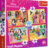 Puzzle 4 w 1 – bajkowe opowieści PRINCESS DISNEY