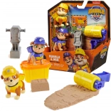 Zestaw konstrukcyjny PAW PATROL Rubble & Crew z piaskiem kinetycznym i akcesoriami