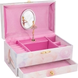 GOKI szkatułka na biżuterię z pozytywką Życzenia – melodia Jezioro Łabędzie