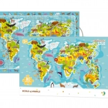 Puzzle Świat zwierząt 80 elementów 45 × 31 cm