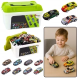 zestaw metalowych autek w kuferku – 50 sztuk