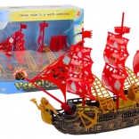 Piracki statek Światła Dźwięki Kółka Brązowy