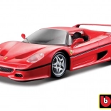 Metalowy model Bburago 1:24 Ferrari F50 czerwony