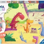 Ravensburger Puzzle i gra: Dinozaury 2x24 elementów