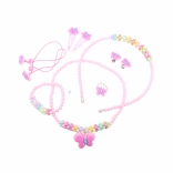 Modny zestaw z motylkami – dziecięcy komplet biżuterii i akcesoriów do włosów