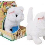 Interaktywna perska kotka biała na baterie