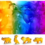 Drewniane puzzle Ptasie królestwo