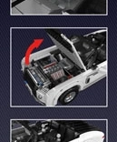 Klocki biały kabriolet MOULD KING (1688 elementów)