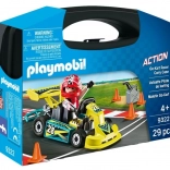 Playmobil przenośny zestaw – wyścigowy gokart z figurką