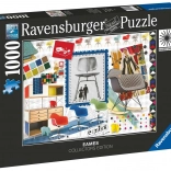 Ravensburger puzzle Eames Design klasyczne krzesła 1000 elementów