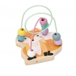 Drewniana zabawka motoryczna Lisek