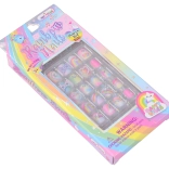 Przyklejane paznokcie Tęcza