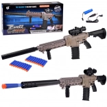Duży automatyczny piankowy blaster z optyką i magazynkiem