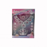 Zestaw dla księżniczki: korona, kolczyki i naszyjnik