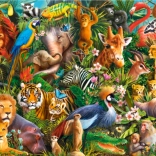 Puzzle 180 elementów Amazing Animals