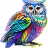 Drewniane puzzle nowoczesna sowa 150 elementów