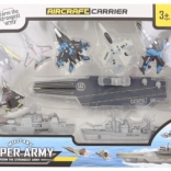 Lotniskowiec z akcesoriami dla dzieci