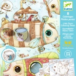 Odkrywajace kolorowanki Malo na wycieczce od Djeco