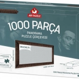 Rama na puzzle 96x34 cm brązowa