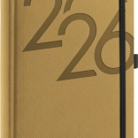 Dzienny terminarz 2026 Złoty 15x21 cm