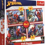 Puzzle 4w1 Heroiczny Spider-Man