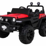 Dziecięcy elektryczny samochód Master of Terrain 4x4 – czerwony
