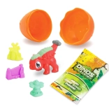 Dino niespodzianka z figurką i neonowym piaskiem
