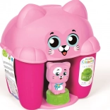 Miękkie klocki CLEMMY w pudełku z pokrywką Kotka, 6 szt. – CLEMENTONI