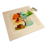 drewniane puzzle pory roku HESS