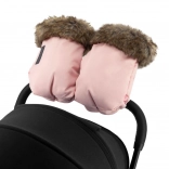 Rękawice do wózka MoMi Sildi – różowe