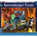 RAVENSBURGER puzzle dla dzieci JAK WYTRESOWAĆ SMOKA: THE NINE REALMS xxl 100 elementów