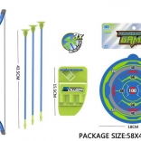 Niebieski łuk ze strzałami i tarczą 57 cm