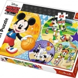 Puzzle maxi 24 elementy – MYSZKA MICKEY: czas na sport