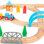 small foot drewniana kolejka Journey – zestaw 40 elementów