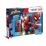 Puzzle 24 elementy Maxi Super Color Spider-Man
