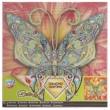 Malowanie diamentowe GRAFIX motyl 30 × 30 cm na drewnianej ramie